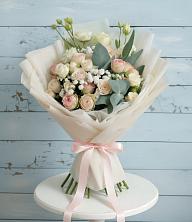 Букет цветов из:  Розы и Лизиантусы в Первомайском Челябинской области