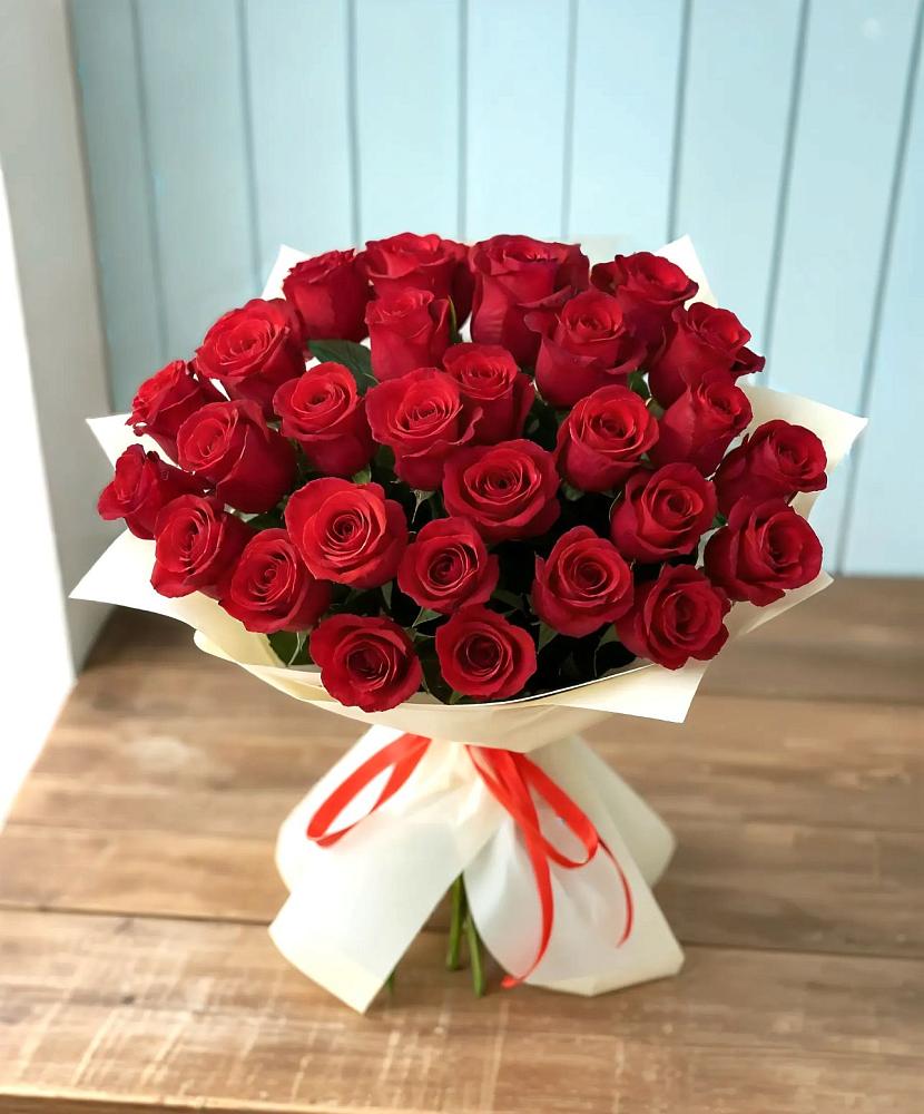 Букет 29 Красных роз в Первомайском Челябинской области