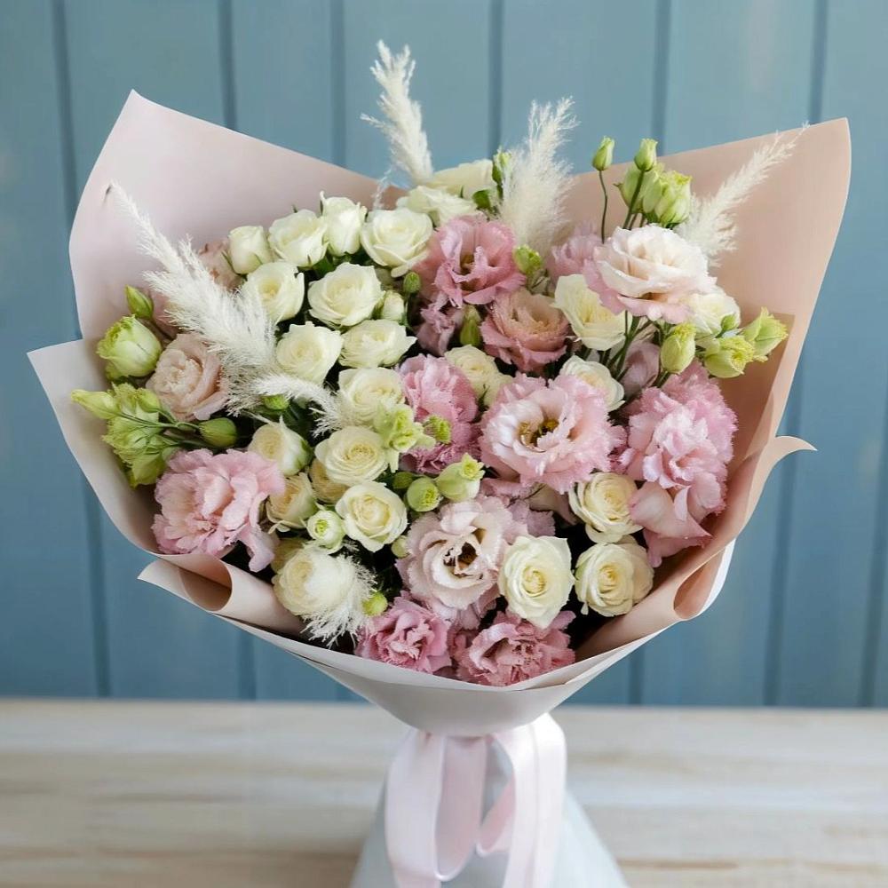 Букет цветов из: Альстромерии и Розы в Первомайском Челябинской области