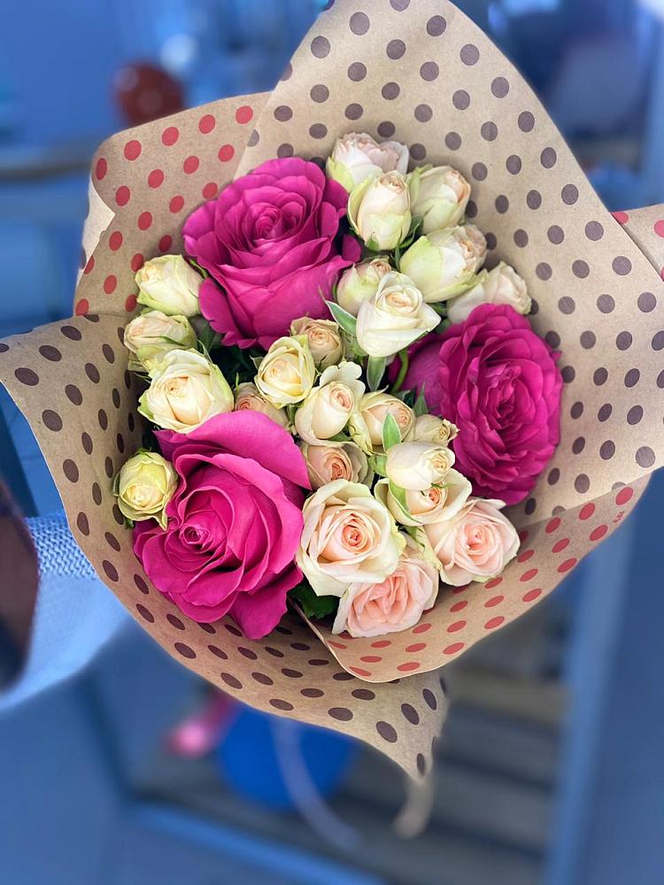 Букет цветов из: Розы в Первомайском Челябинской области