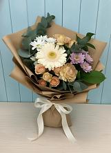 Букет цветов из:  Герберы и Хризантемы в Первомайском Челябинской области