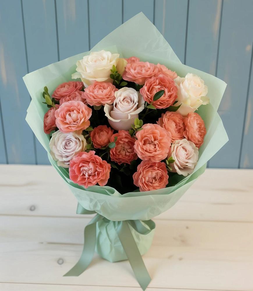 Букет цветов из: Розы в Первомайском Челябинской области