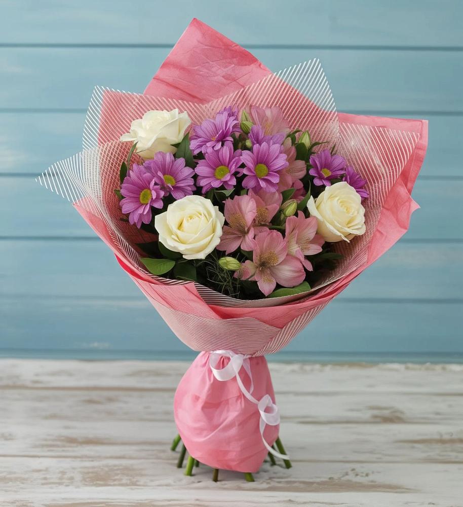 Букет цветов из: Герберы в Первомайском Челябинской области