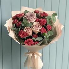 Букет цветов из:  Гвоздики и Розы в Первомайском Челябинской области