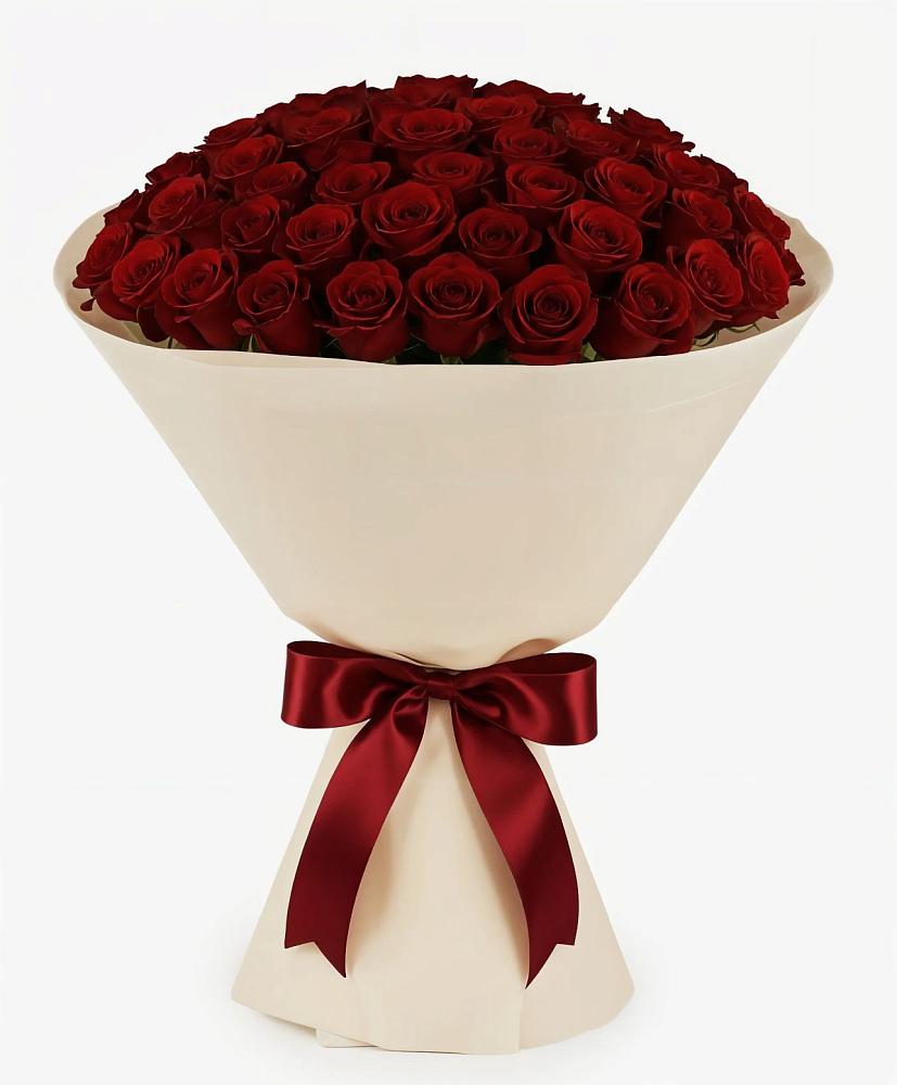 Букет 101 Бордовая роза Блэк Бакарра в Первомайском Челябинской области