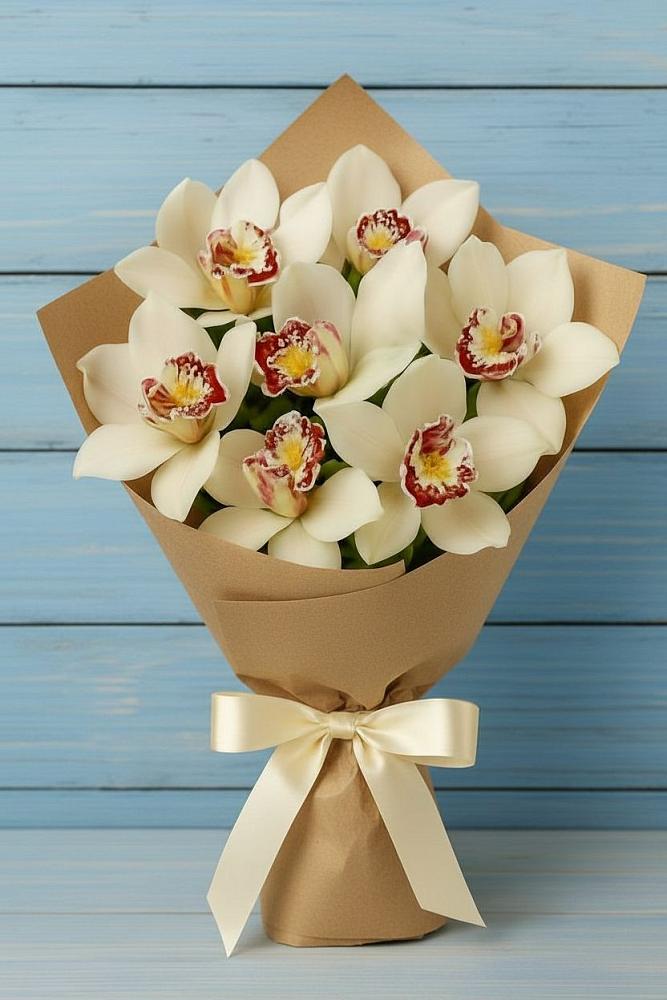 Букет цветов из: Орхидеи и Розы в Первомайском Челябинской области