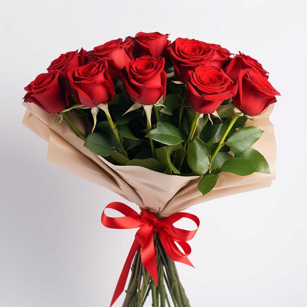 Букет 11 Красных роз Эдлесс Лав в Первомайском Челябинской области